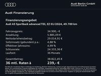 Gebraucht Audi A5 Advanced Plus 204 PS (150 kW) 2024 Distriktgrün metallic Limousine