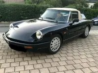 Gebraucht Alfa Romeo Spider 120 PS (88 kW) 1990 Schwarz Cabrio