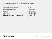 Gebraucht Audi Q8 e-tron Advanced 300 kW (408 PS) 2024 Schwarz SUV