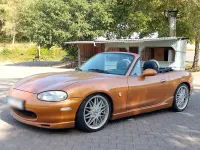 Gebraucht Mazda MX5 110 PS (80 kW) 1998 Gold Cabrio