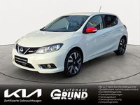 Gebraucht Nissan Pulsar Tekna 116 PS (85 kW) 2018 Weiss / brilliant white (metallic) Kleinwagen