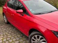 Usata Seat Leon 110 CV (80 kW) 2015 Rosso Utilitaria