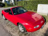 Brugt Mazda MX5 130 HK (95 kW) 1994 Rød Cabriolet
