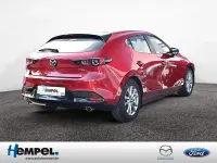 Gebraucht Mazda 3 Selection 122 PS (89 kW) 2019 Rot / soul red crystal (metallic) Limousine