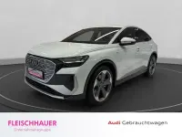 Gebraucht Audi Q4 Sportback e-tron S-Line 150 kW (204 PS) 2023 Weiss SUV