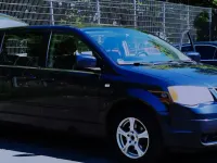 Gebraucht Chrysler Voyager 168 PS (123 kW) 2008 Blau Van / Kleinbus