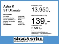 Gebraucht Opel Astra Ultimate 145 PS (106 kW) 2019 Onyx schwarz Kombi