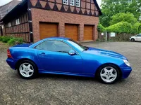Second-hand Mercedes SLK200 Edition 163 CP (119 kW) 2001 Albastru Cabrio