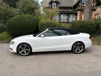 Usata Audi A5 Cabriolet S-Line 177 CV (130 kW) 2014 Bianco Cabrio