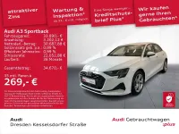 Gebraucht Audi A3 Advanced Plus 150 PS (110 kW) 2025 Gletscherweiß metallic Limousine