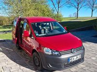 Second-hand VW Caddy 86 CP (63 kW) 2013 Roșu Monovolum