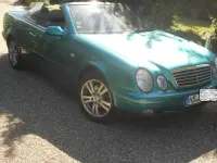 Gebraucht Mercedes CLK200 Elegance 136 PS (100 kW) 1998 Grün Cabrio
