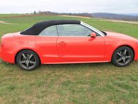 Gebraucht Audi A5 Cabriolet S-Line 211 PS (155 kW) 2009 Rot Cabrio