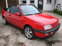 Brugt VW Golf Cabriolet 75 HK (55 kW) 1997 Rød Cabriolet
