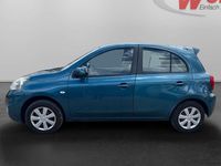 Gebraucht Nissan Micra Acenta 80 PS (58 kW) 2014 M) (blau Kleinwagen