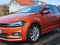 Gebraucht VW Polo Highline 95 PS (69 kW) 2018 Orange Kleinwagen