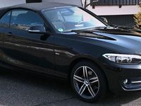 gebraucht BMW 218 d Cabrio Sport Line/1A-Ausst./neuw. Zust.