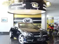 Gebraucht Mercedes SLK200 AMG line 184 PS (135 kW) 2011 Obsidianschwarz metallic Cabrio