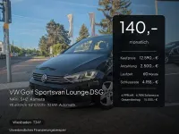 Gebraucht VW Golf Sportsvan LOUNGE 125 PS (91 kW) 2015 Deep black Van / Kleinbus