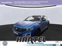 Gebraucht VW T-Roc Cabriolet R-line Edition 150 PS (110 kW) 2022 Ravennablau (blue), matt Cabrio