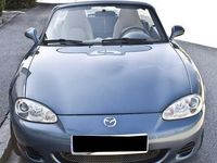 Gebraucht Mazda MX5 Impuls 110 PS (80 kW) 2004 Blau metallic Cabrio