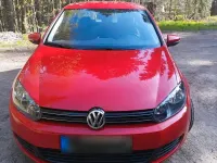 Second-hand VW Golf VI Comfortline 80 CP (58 kW) 2009 Roșu Hatchback