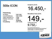 Gebraucht Fiat 500e Icon 86 kW (118 PS) 2022 Onyx schwarz Kleinwagen