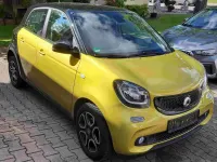 Używany Smart ForFour Prime 71 KM (52 kW) 2016 Żółty Hatchback