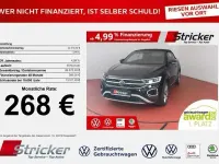 Gebraucht VW T-Roc Cabriolet Style 150 PS (110 kW) 2022 Deep black perleffekt schwarz (metallic) Cabrio