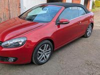 Usata VW Golf 105 CV (77 kW) 2011 Rosso Cabrio