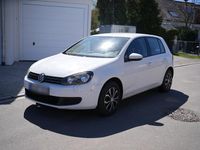 Gebraucht VW Golf VI 80 PS (58 kW) 2009 Weiß Kleinwagen