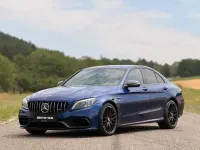 Gebraucht Mercedes C63S AMG AMG 510 PS (375 kW) 2021 Manufaktur brillantblau  meta Limousine