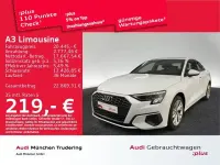 Gebraucht Audi A3 Ambiente 110 PS (80 kW) 2021 Gletscherweiß metallic Limousine