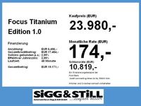 Neu Ford Focus Titanium 125 PS (91 kW) 2025 Grau Limousine