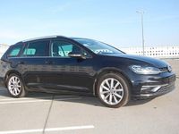 Gebraucht VW Golf VII Highline 125 PS (91 kW) 2018 Schwarz Kombi