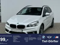 Gebraucht BMW 218 Active Tourer Sport Line 150 PS (110 kW) 2016 Mineralweiss metallic Van / Kleinbus