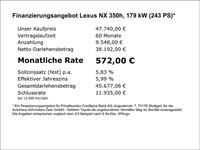 Gebraucht Lexus NX350h Executive Line 243 PS (178 kW) 2024 Grau SUV
