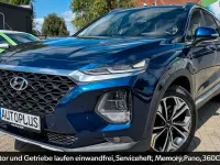 Gebraucht Hyundai Santa Fe Premium 200 PS (147 kW) 2018 Blau SUV