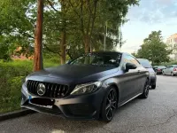 Gebraucht Mercedes C220 AMG line 170 PS (125 kW) 2015 Blau Coupé