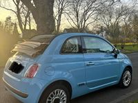 Second-hand Fiat 500C 96 CP (70 kW) 2012 Albastru Cabrio