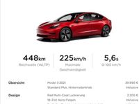 gebraucht Tesla Model 3 Model 3Standard Reichweite Plus Hinterradantrieb