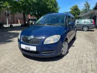 Gebraucht Skoda Roomster Plus Edition 69 PS (50 kW) 2009 Modra pacific/pacific blau Van / Kleinbus