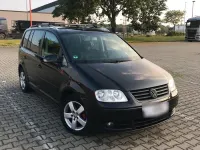 Gebraucht VW Touran 101 PS (74 kW) 2004 Schwarz Van / Kleinbus
