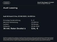 Gebraucht Audi A6 S-Line 367 PS (269 kW) 2025 Gletscherweiß metallic Kombi