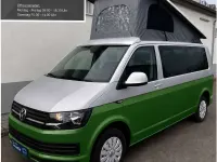 Gebraucht VW California California 150 PS (110 kW) 2019 Silbergrau / grün foliert opt Van