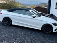 Gebraucht Mercedes C220 AMG line 170 PS (125 kW) 2018 Weiß Cabrio