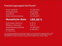 Neu Kia Picanto Vision 68 PS (50 kW) 2025 Weiss Kleinwagen
