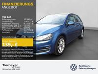 Gebraucht VW Golf VII Highline 122 PS (89 kW) 2014 Blau Limousine