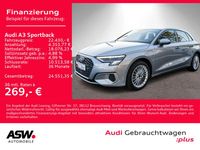 Gebraucht Audi A3 Sportback e-tron Advanced 204 PS (150 kW) 2022 Florettsilber metallic Kleinwagen