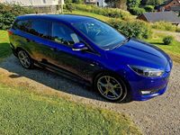 Gebraucht Ford Focus ST-Line 125 PS (91 kW) 2016 Blau Kombi